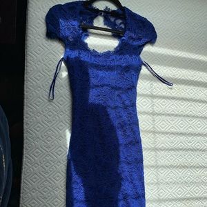 Blue mini dress